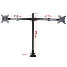 Altura de variable de montaje de VESA ajustable al por mayor altura de 13-32 pulgadas de dos pulgadas de escritorio de monitor dual